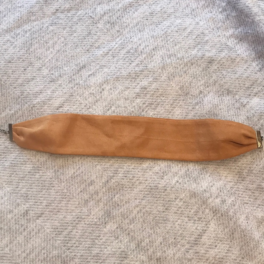 NWOT Mustard velvet choker